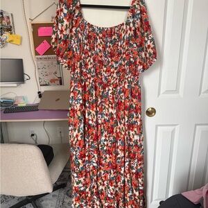 Full Length Floral Dress